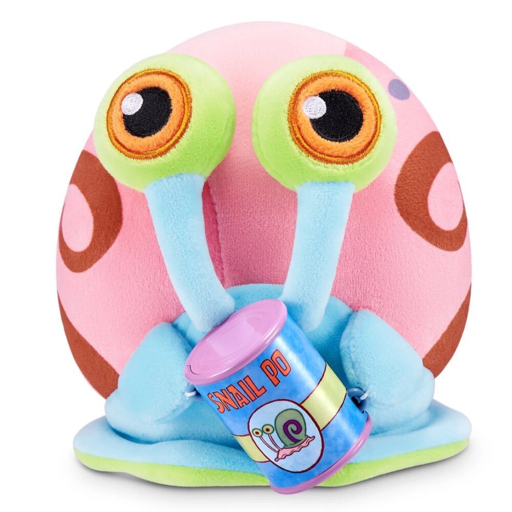 Snackles 5-in GARY Snail Plush with Snack Accessory from Spongebob Squarepants